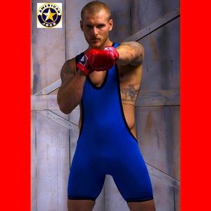 American Jock X Go SoftWear Royal Blue Zephyr Mesh Singlet